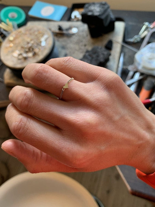 Julie Carl Jewelry Ring Hridaya kædering, 14 karat guld