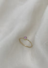 Julie Carl Jewelry Ring 45 / Pink safir (ca. 0.3 ct) Sapphire Dream ring, 14 karat guld