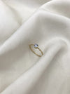 Julie Carl Jewelry Ring 45 / Lyseblå safir (ca. 0.3 ct) Sapphire Dream ring, 14 karat guld