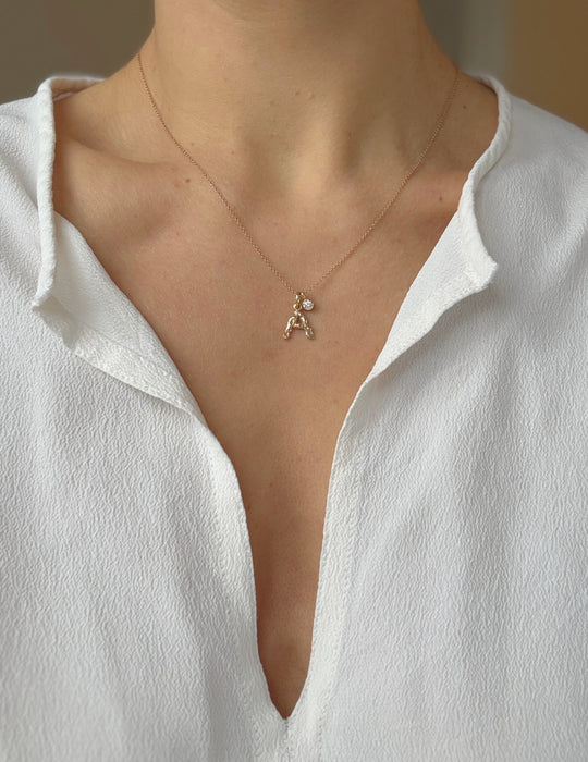 Gaya vedhæng, 14 karat guld