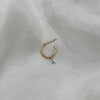 Hoop i guld, 0,11 ct diamant, julie carl jewelry