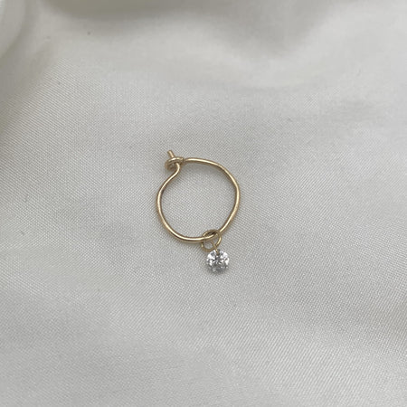 Julie Carl Jewelry, Hoop i guld med diamant, Ecliptic  