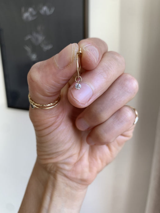 Julie Carl Jewelry, Hoop i guld med diamant, Ecliptic  