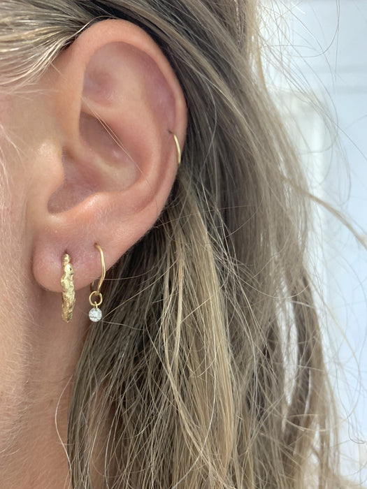 Julie Carl Jewelry, Hoop i guld med diamant, Ecliptic  