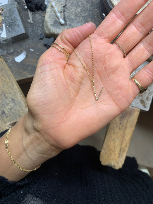 Julie Carl Jewelry, Soul Letter halskæde, guld