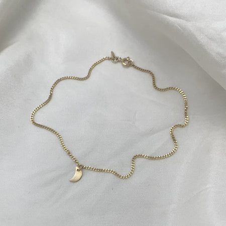 Julie Carl Jewelry Ankelkæder La Luna ankelkæde, 14 karat guld
