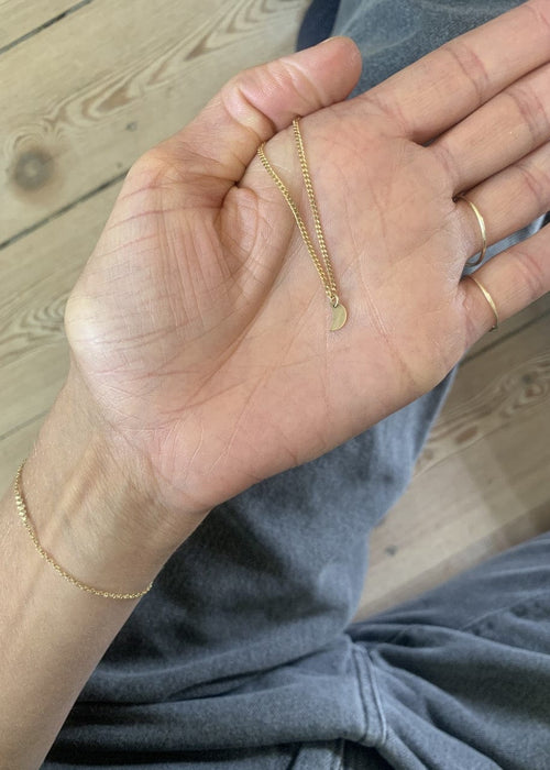 Julie Carl Jewelry Ankelkæder La Luna ankelkæde, 14 karat guld