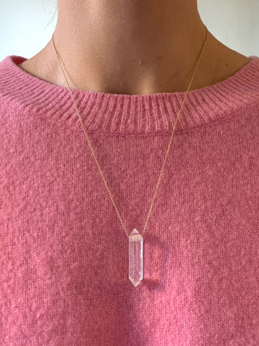 Julie Carl Jewelry Halskæde Bjergkrystal, 14 karat guld