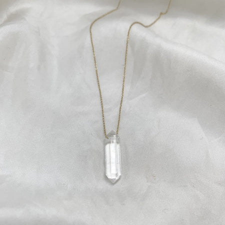 Julie Carl Jewelry Halskæde Bjergkrystal, 14 karat guld