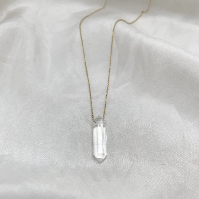 Julie Carl Jewelry Halskæde Bjergkrystal, 14 karat guld