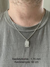 Julie Carl Jewelry Halskæde Dogtag halskæde rå, sølv