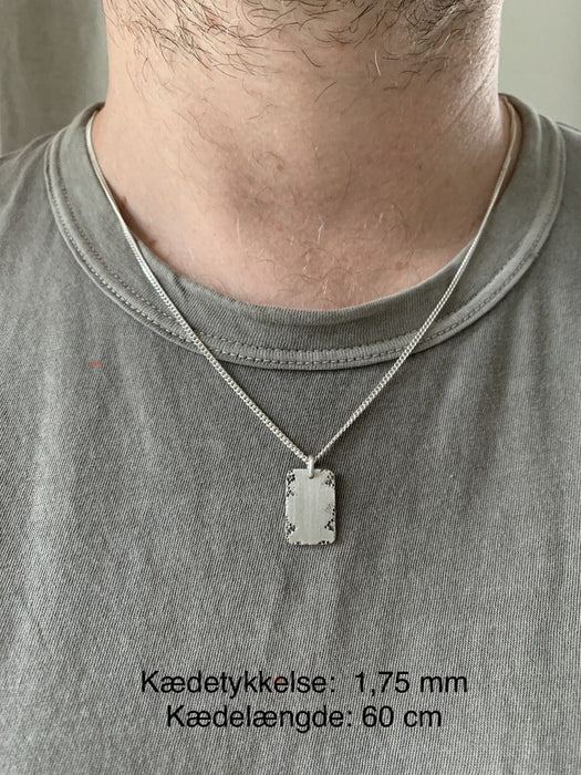 Julie Carl Jewelry Halskæde Dogtag halskæde rå, sølv
