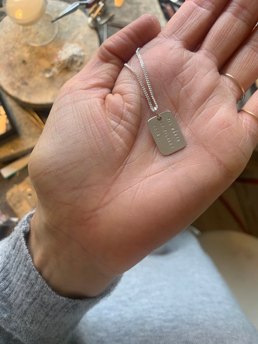 Julie Carl Jewelry Halskæde Dogtag halskæde, sølv