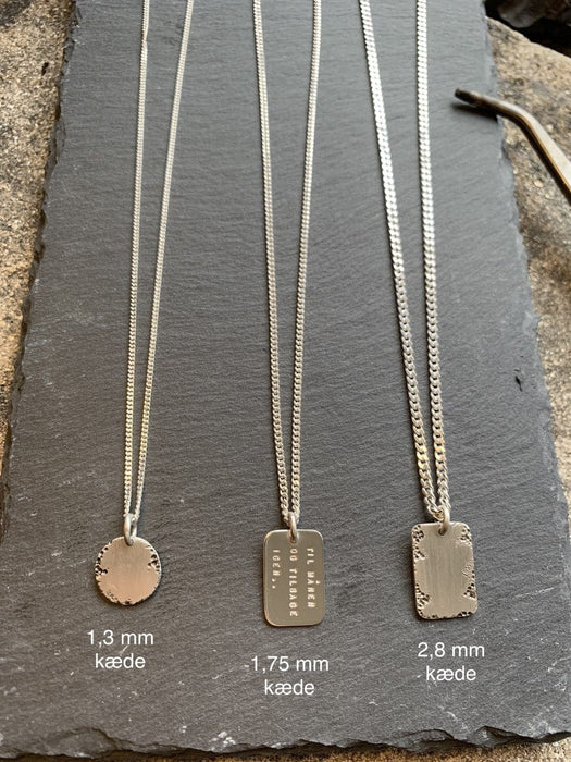 Julie Carl Jewelry Halskæde Halskæde med rundt vedhæng, sølv