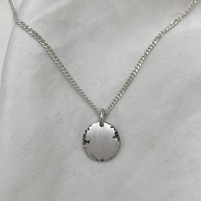 Julie Carl Jewelry Halskæde Halskæde med rundt vedhæng, sølv