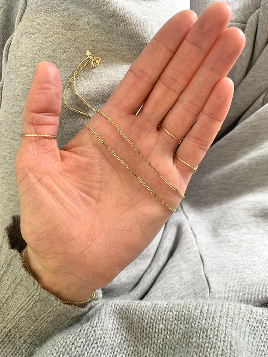 Julie Carl Jewelry Halskæde Panserkæde uden vedhæng, 14 karat guld