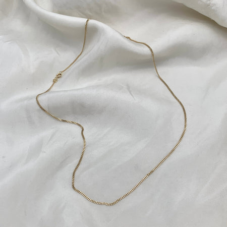 Julie Carl Jewelry Halskæde Panserkæde uden vedhæng, 14 karat guld