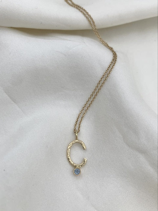 Julie Carl Jewelry Halskæde Soul Letter halskæde, 14 karat guld