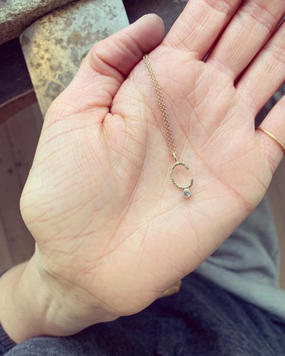 Julie Carl Jewelry Halskæde Soul Letter halskæde, 14 karat guld