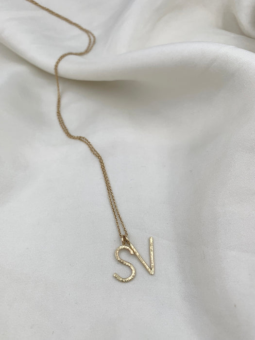 Julie Carl Jewelry Halskæde Soul Letter halskæde, 14 karat guld