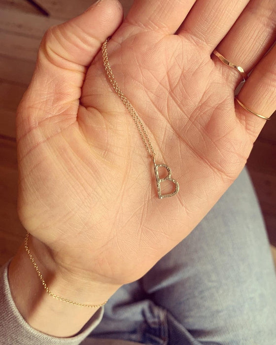 Julie Carl Jewelry Halskæde Soul Letter halskæde, 14 karat guld