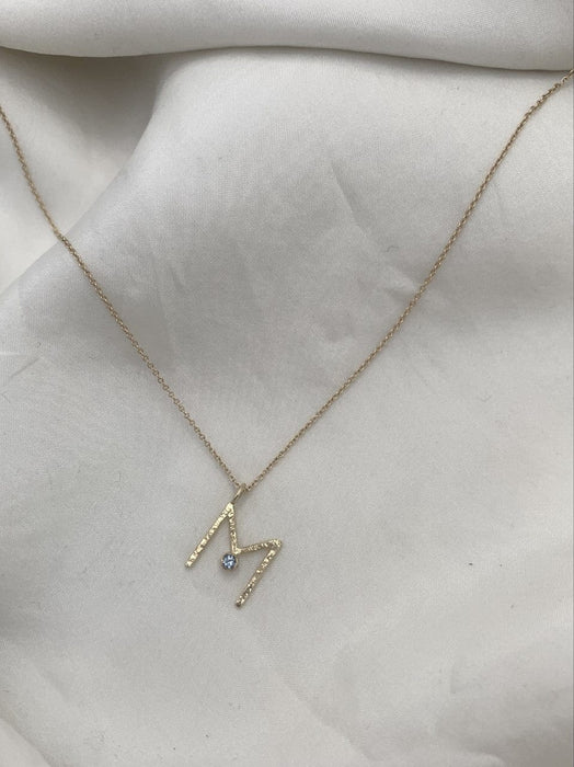 Julie Carl Jewelry Halskæde Soul Letter halskæde, 14 karat guld