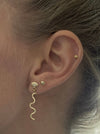 Julie Carl Jewelry Øreringe Et par (2 stk.) Cosmic Eye ørestik, 14 karat guld (1 stk)