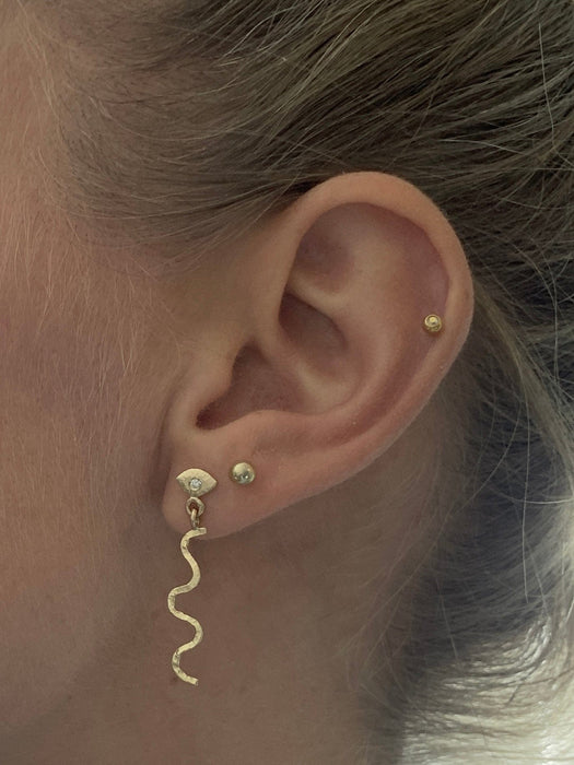 Julie Carl Jewelry Øreringe Et par (2 stk.) Cosmic Eye ørestik, 14 karat guld (1 stk)