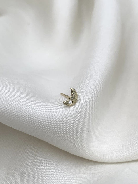 Julie Carl Jewelry Øreringe 0.01 ct diamant (TW/VVS) La Luna ørestik, 14 karat guld (1 stk)