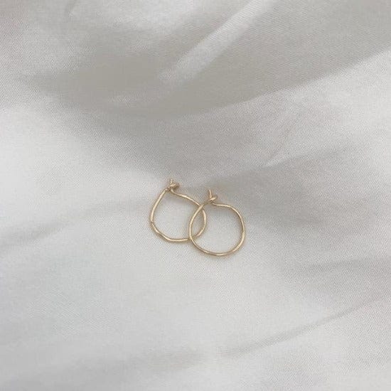 Julie Carl Jewelry Øreringe Mandala hoop, 14 karat guld (1 stk)