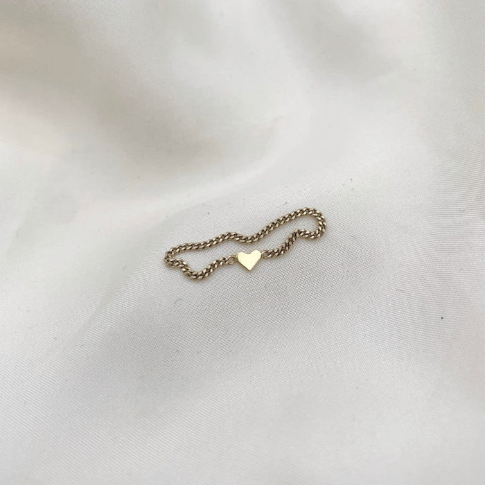 Julie Carl Jewelry Ring Hridaya kædering, 14 karat guld