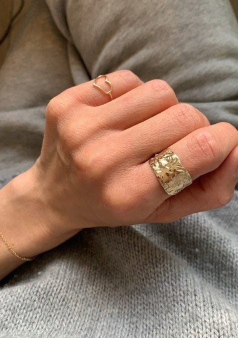 Julie Carl Jewelry Ring Moonscape ring, 14 karat guld
