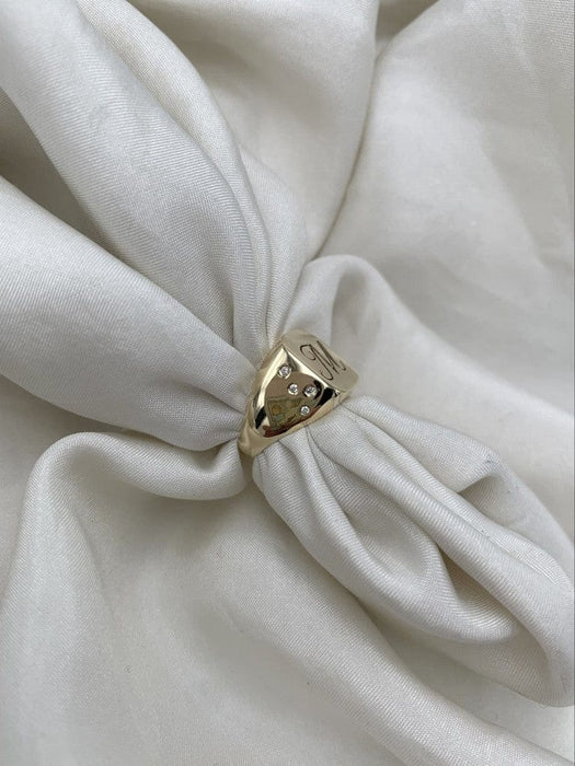 Julie Carl Jewelry Ring Signet ring, 14 karat guld