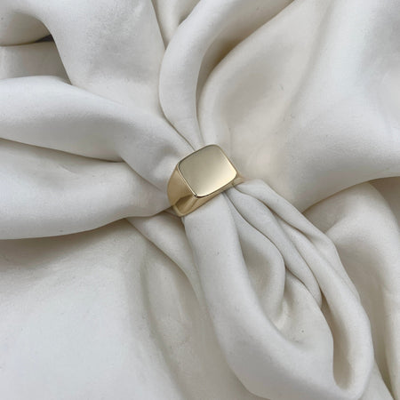 Julie Carl Jewelry Ring Signet ring herre, 14 karat guld