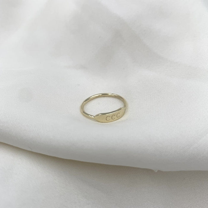 Julie Carl Jewelry Ring Yours Truly ring, 14 karat guld