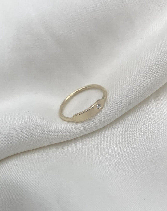 Julie Carl Jewelry Ring Yours Truly ring, 14 karat guld