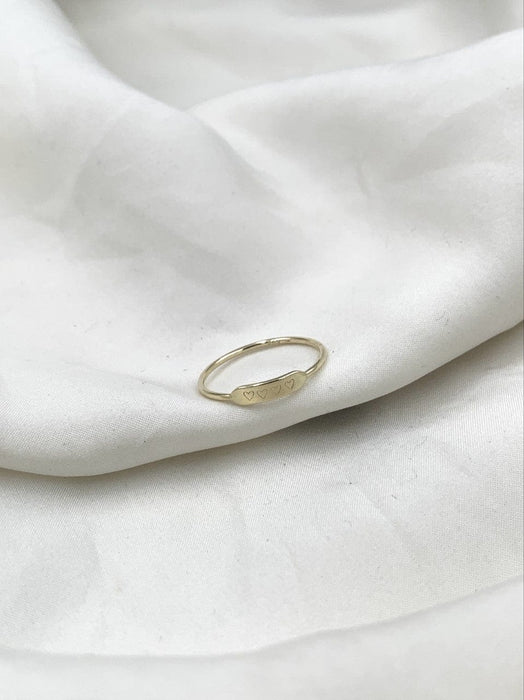 Julie Carl Jewelry Ring Yours Truly ring, 14 karat guld
