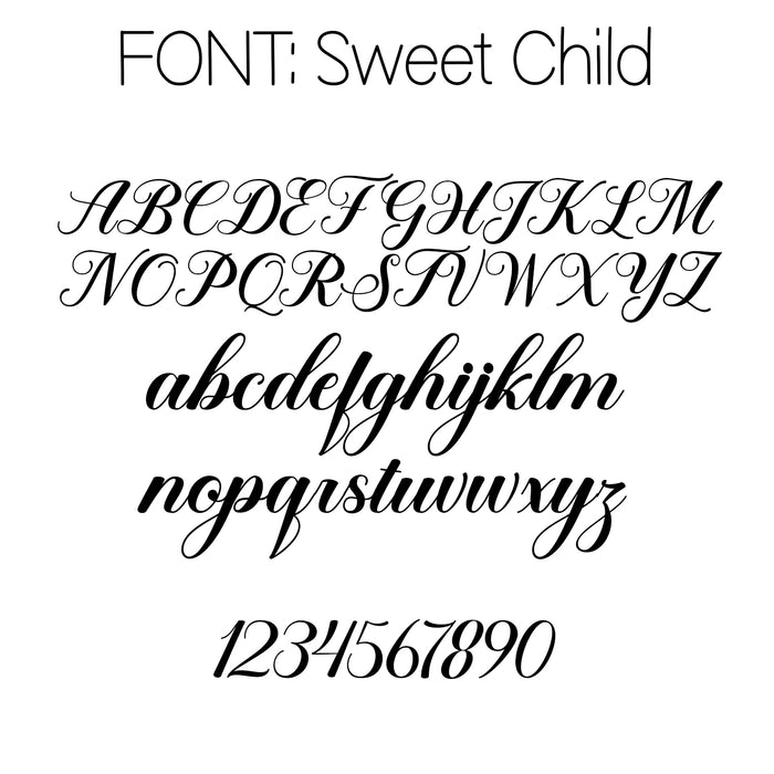 Font til signet ring - Sweet child